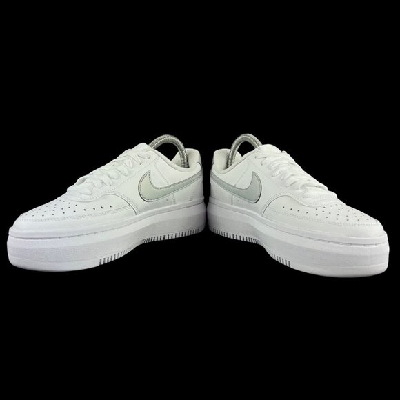Nike Court Vision Alta Ltr White Silver Shoes DM0113-101 Women's Size 9 - Picture 8 of 9